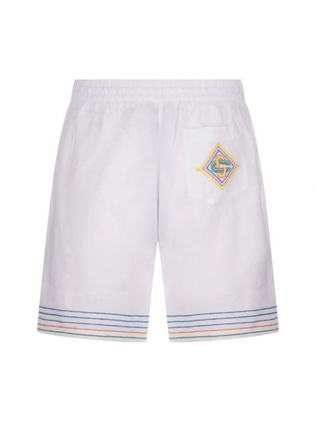 Leinen shorts Casablanca weiß
