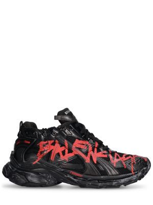 Sneakers di nylon in mesh Balenciaga nero