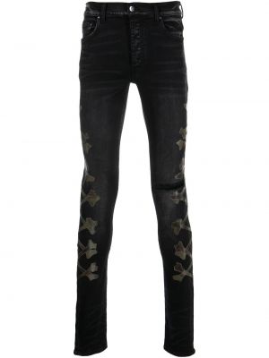 Applikation skinny fit-jeans Amiri grå