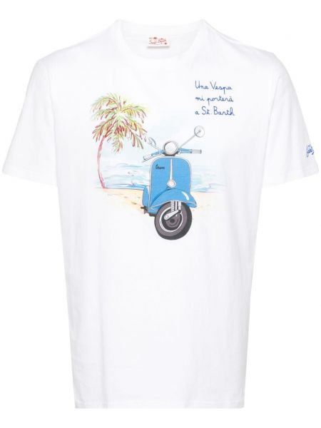 Памучна тениска Mc2 Saint Barth бяло