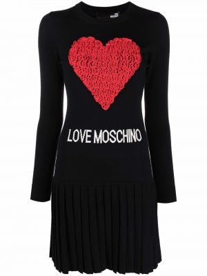 Платье из фатина Love Moschino, черный
