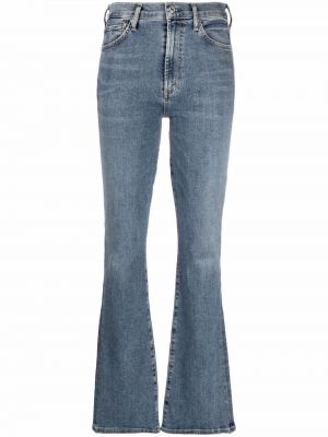 Jeans bootcut taille haute large Citizens Of Humanity bleu