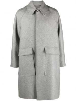 Vlněný kabát Pt Torino šedý