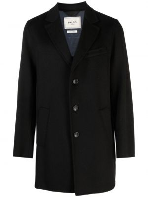 Vlněný kabát Paltò černý