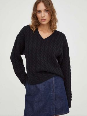 Gyapjú pulóver Levi's® fekete
