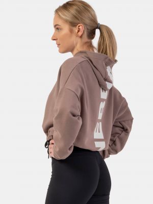 Relaxed fit jopa s kapuco Nebbia rjava