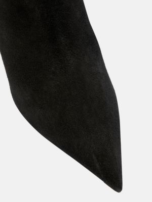 Usnjene gležnjarji Tom Ford črna