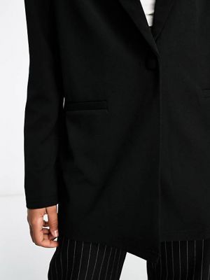 Трикотажный пиджак Asos черный