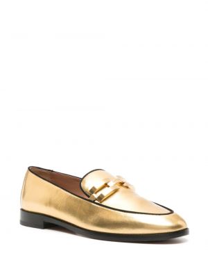 Leder loafer Aquazzura gold