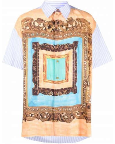 Prugasta košulja s printom Vivienne Westwood plava