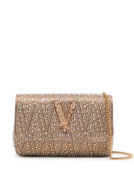 Чанта тип „портмоне“ с кристали Versace златисто
