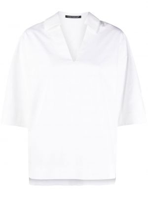 Блуза с v-образно деколте Luisa Cerano бяло