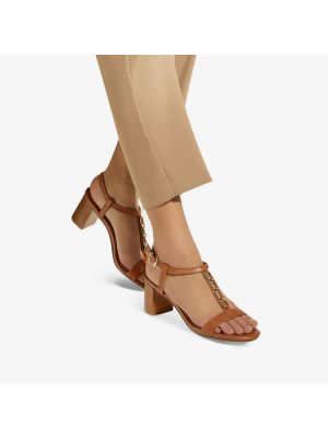 Кожаные сандалии Dune коричневые