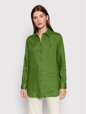 Oversize риза United Colors Of Benetton зелено