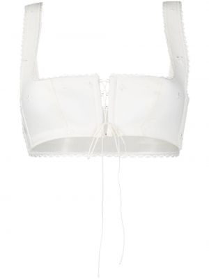 Bralette med mönster i blommigt La Perla vit