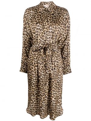 Leopard trykt dress Twinset brun