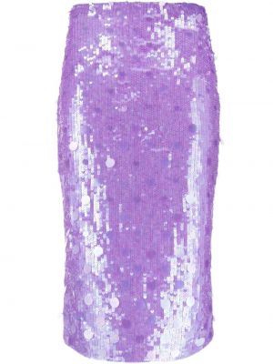 Flitrovaná midi sukňa P.a.r.o.s.h. fialová