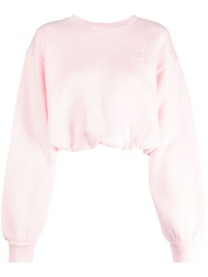 Sweatshirt mit stickerei Sandro pink