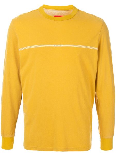 Camiseta de manga larga a rayas manga larga Supreme amarillo