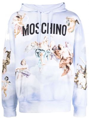 Hoodie Moschino blå