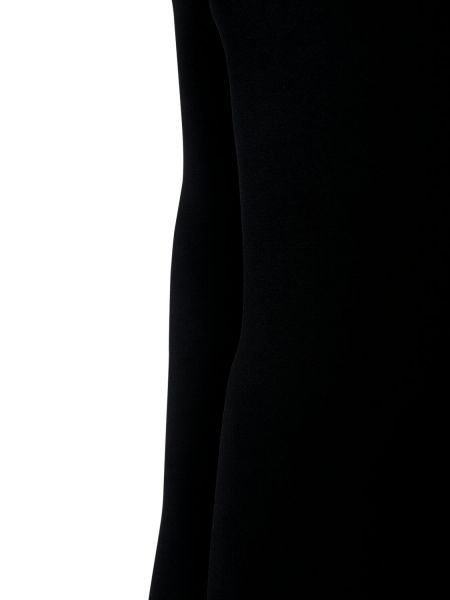 Viskózové dlouhé šaty Valentino černé