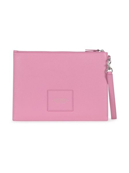 Bolso clutch de cuero Marc Jacobs rosa