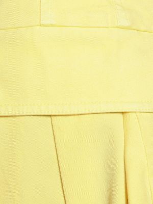 Kõrge vöökohaga sirged teksapüksid Stella Mccartney kollane