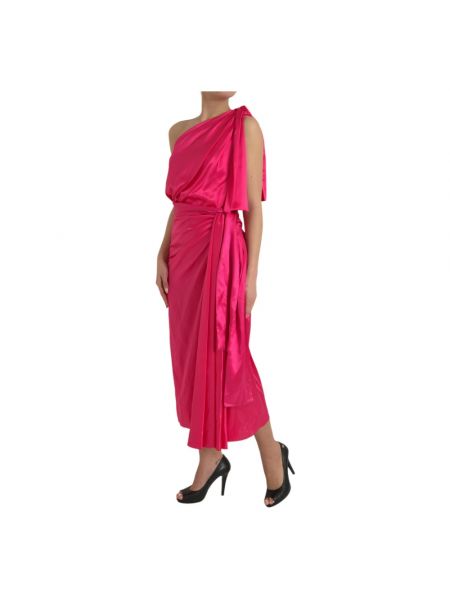 Vestido de seda Dolce & Gabbana rosa
