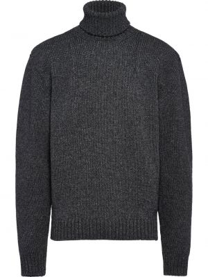 Ull turtleneck Prada grå