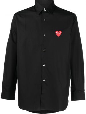 Brodert skjorte Comme Des Garçons Play svart