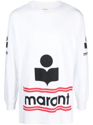 T-shirt en coton à imprimé Marant
