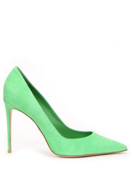 Замшевые туфли Le Silla зеленые