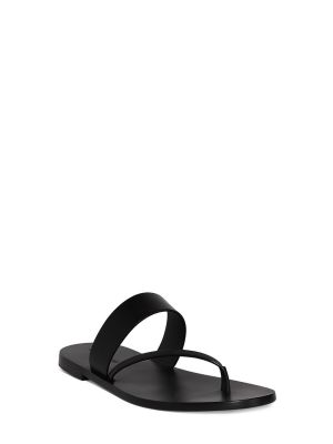 Kožené sandále Saint Laurent čierna