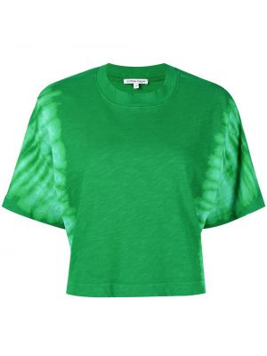 Укороченная хлопковая футболка Cotton Citizen, зеленый