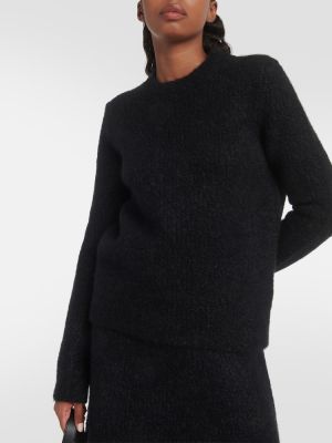 Svileni vuneni džemper Gabriela Hearst crna
