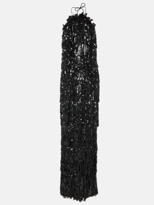 Dlouhé šaty Carolina Herrera černé