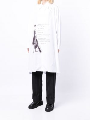 Koszula z nadrukiem Yohji Yamamoto biała