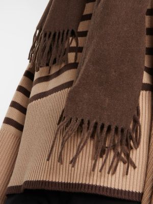 Sciarpa di lana Toteme marrone