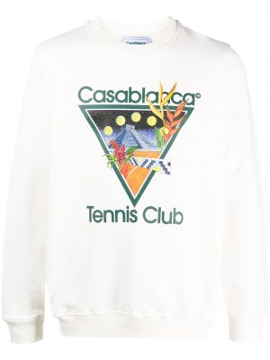 Raštuotas džemperis Casablanca balta