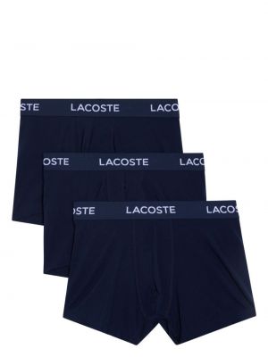 Bavlnené boxerky s potlačou Lacoste modrá