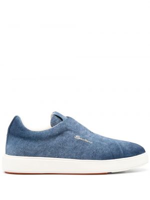 Slip-on loafer-kingad Santoni sinine