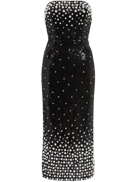 Коктейлна рокля с пайети Rebecca Vallance черно