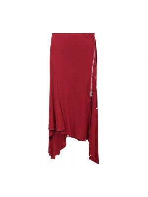 Rozcięta spódnica elegancka Blumarine czerwona