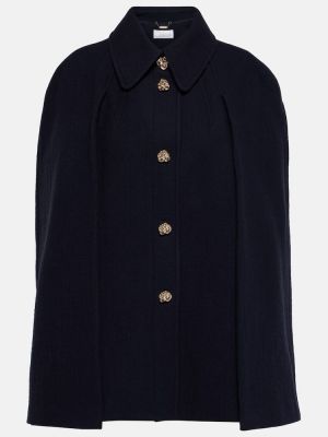 Manteau en laine Chloé bleu