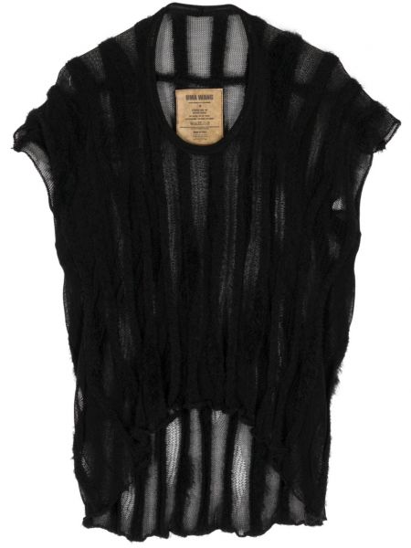 Pullover ausgestellt Uma Wang schwarz