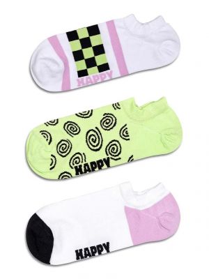 Kostkované pruhované ponožky Happy Socks