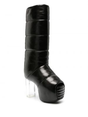 Kožené kotníkové boty Rick Owens černé