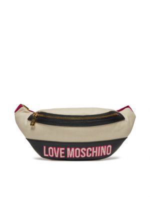 Borsa a tracolla Love Moschino beige