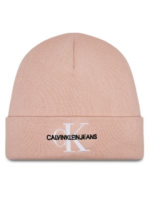 Czapka Calvin Klein różowa
