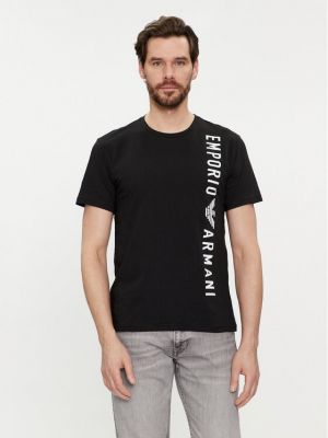 Marškinėliai Emporio Armani juoda